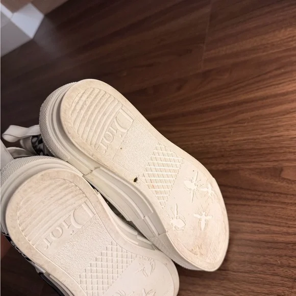 Dior High-Top Sneakers - White and Gray Monogram - Picture 7 of 7